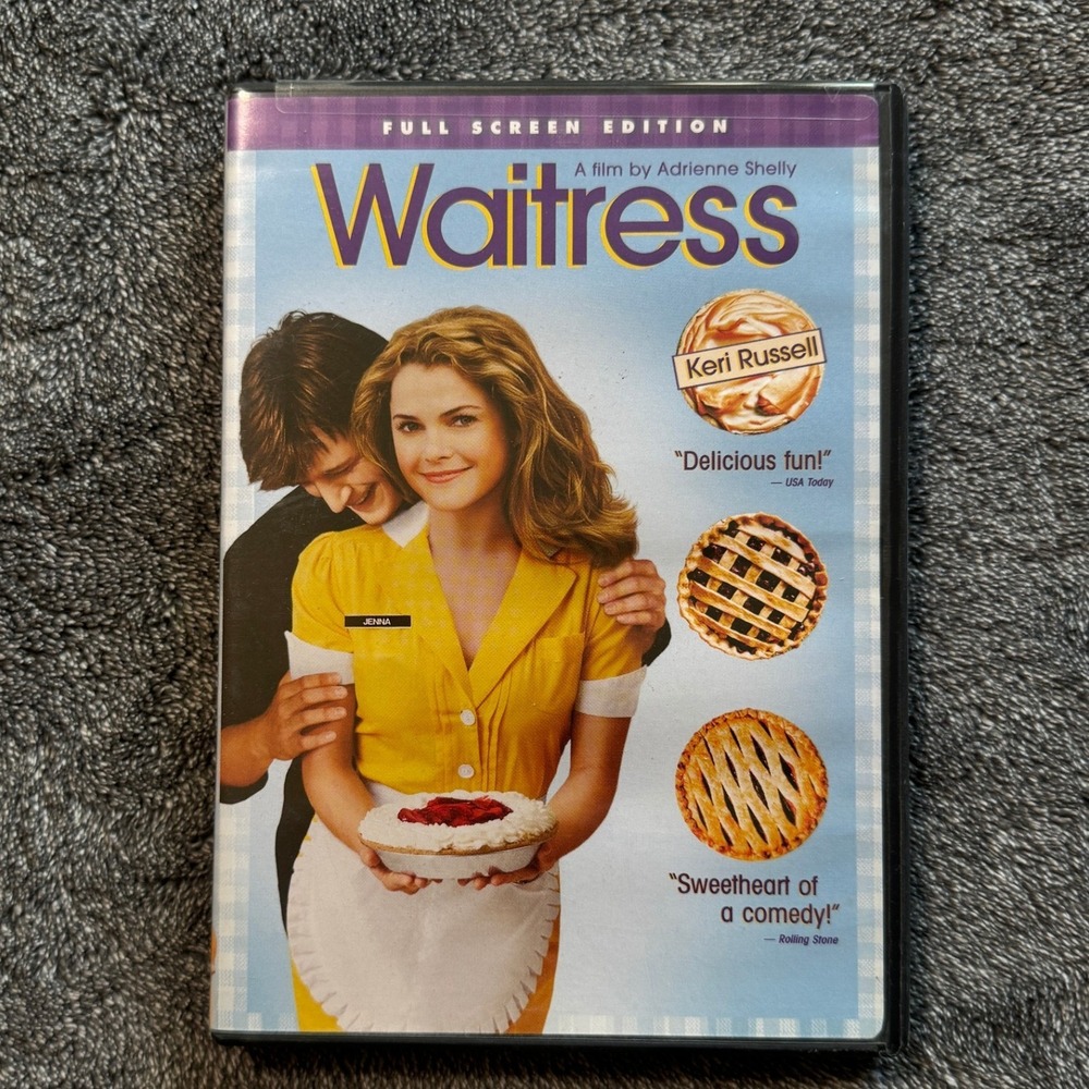 Waitress DVD Full Screen Edition 2007 Keri Russell Nathan Fillion Movie